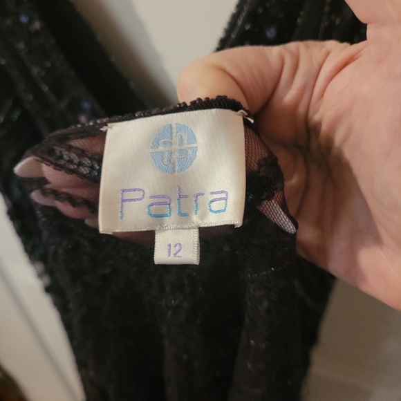 Patra eggplant color sequined dress & jacket - Picture 5 of 8